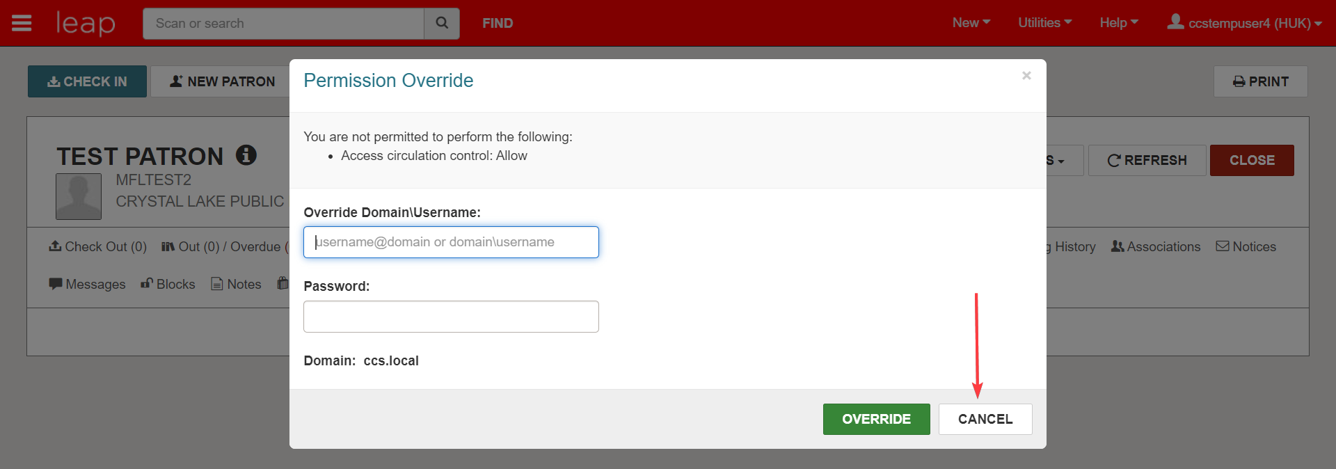 Permissions Block